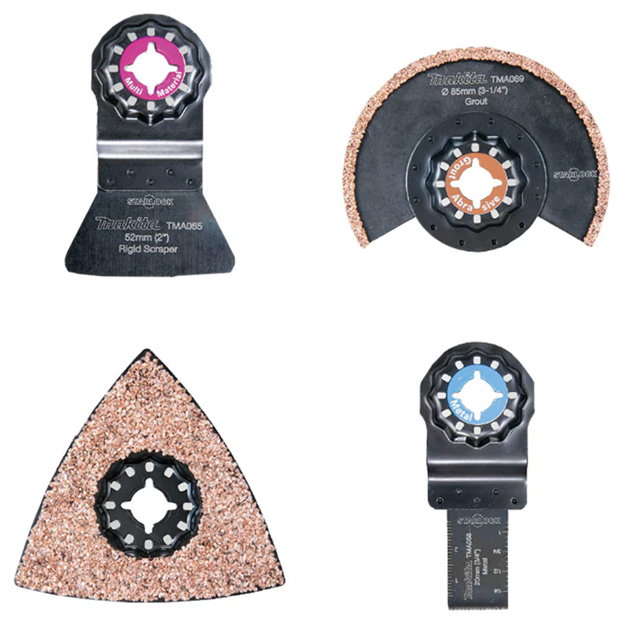 Makita B-67496 Multitool Starlock Tile Blade Sets 4pcs | Makita by KHM Megatools Corp. Makita B-67496 Multitool Starlock Tile Blade Sets 4pcs | Makita by KHM Megatools Corp.